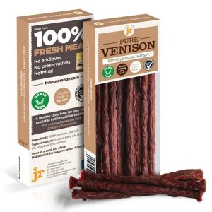 Pack of JR Pet Pure Venison Sticks, 50g, made from 100% venison