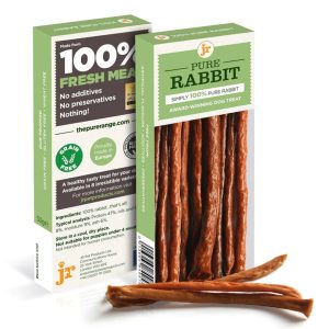 Pack of JR Pet Pure Rabbit Sticks, 50g, made from 100% rabbit