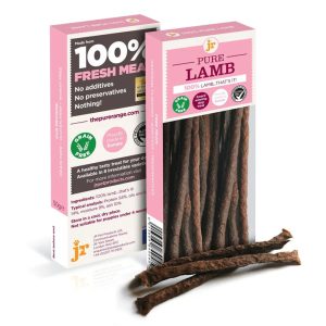 Pack of JR Pet Pure Lamb Sticks, 50g, made from 100% lamb