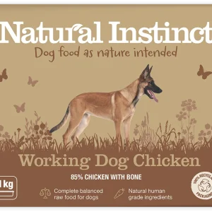 Natural Instinct Working Dog Chicken 1kg tub, front of pack